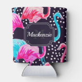 Cute Flamingo Pattern Dosenkühler (Rückseite)