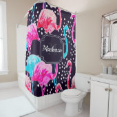Cute Flamingo Pattern Duschvorhang (Beispiel)