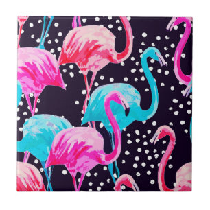 Cute Flamingo Pattern Fliese