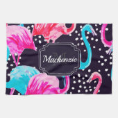 Cute Flamingo Pattern Geschirrtuch (Horizontal)