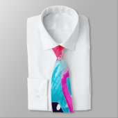 Cute Flamingo Pattern Krawatte (Gebunden)