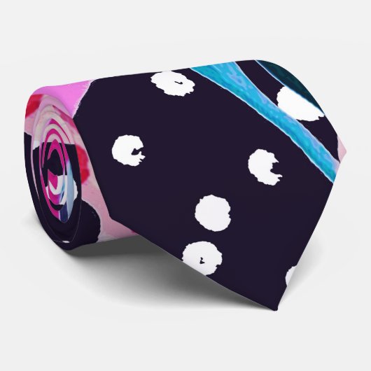 Cute Flamingo Pattern Krawatte (Gerollt)