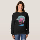 Cute Flamingo Zoo Bird Watcher Sweatshirt (Vorne ganz)
