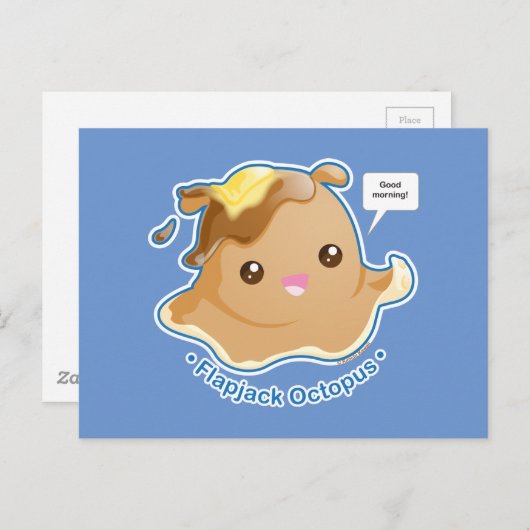 Cute Flapjack Octopus Postkarte (Vorne/Hinten)