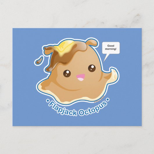 Cute Flapjack Octopus Postkarte (Vorderseite)