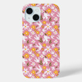 Cute Floral Bird Seamless Pattern Case-Mate iPhone Hülle (Rückseite)