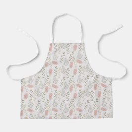Cute Floral Botanical Pattern Apron Schürze