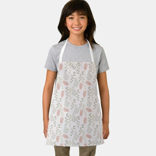 Cute Floral Botanical Pattern Apron Schürze (Insitu)