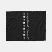 Cute Floral Daisy Occupational Therapy Therast Ot  Fleecedecke (Vorderseite (Horizontal))