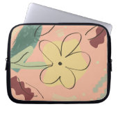 Cute Floral Design Laptop Case (Vorderseite)