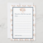 Cute Floral Jellyfish Baby Shower Einladung (Vorderseite)