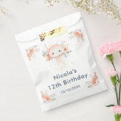 Cute Floral Jellyfish Birthday Party Geschenktütchen (Versiegelt)