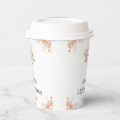 Cute Floral Jellyfish Birthday Party Pappbecher (Links)