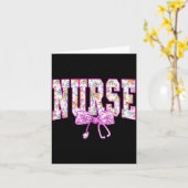 Cute Floral Nk Nurse Coquette Bow Stethoscope Nurs Karte (Gelbe Blume)