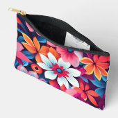 Cute Floral Pattern Accessory Pouch Zubehörtasche (Offen)