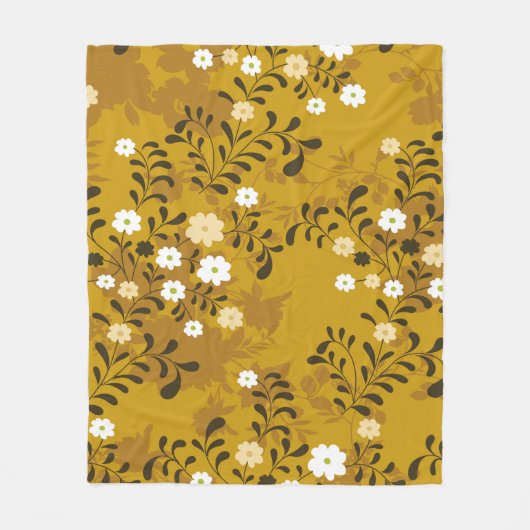 Cute floral seamless pattern on musterabstract,art fleecedecke (Vorderseite)