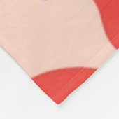 Cute Floral Seamless Pattern – Red Spring Flowers Fleecedecke (Ecke)