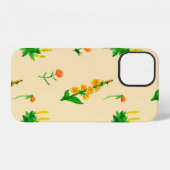 Cute floral seamless pattern with hand-drawn illus iPhone hülle (Rückseite (Horizontal))