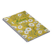 Cute Floral Spring Daisy Personalized Notebook Notizblock (Rechte Seite)