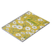 Cute Floral Spring Daisy Personalized Notebook Notizblock (Linke Seite)