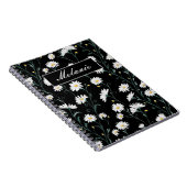 Cute Floral Spring Daisy Personalized Notizblock (Rechte Seite)