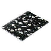 Cute Floral Spring Daisy Personalized Notizblock (Linke Seite)