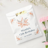 Cute Floral Starfish Birthday Party Geschenktütchen (Versiegelt)