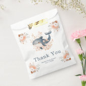 Cute Floral Whale Baby Shower Geschenktütchen (Versiegelt)