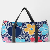Cute Flowers and Polka Dots – Playful Floral Duffle Bag (Vorderseite)