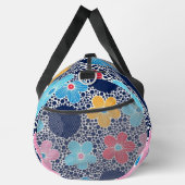 Cute Flowers and Polka Dots – Playful Floral Duffle Bag (Rechts)