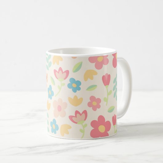Cute flowers kaffeetasse (VorderseiteRechts)