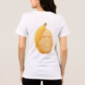 Cute Fluffy Banana Sprite with Rosy Cheeks Women's Tri-Blend Shirt (Rückseite)