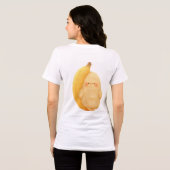 Cute Fluffy Banana Sprite with Rosy Cheeks Women's Tri-Blend Shirt (Rückseite voll)