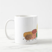 Cute Fluffy Creatures on a Coffee Mug Kaffeetasse (Links)