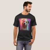 Cute Fluffy Labrador Retriever Beagle Dog Sunset P T-Shirt (Vorne ganz)