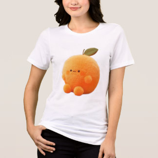 Cute Fluffy Orange Sprite with Tiny Limbs Women's  Tri-Blend Shirt