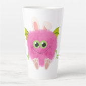 Cute fluffy rabbit monster milchtasse (Vorderseite)
