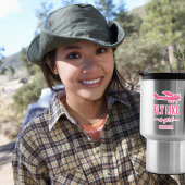 Cute Fly Like A Girl Pink Airplane Girly Aviation  Aufkleber