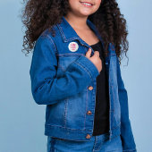 Cute Fly Like A Girl Pink Airplane Girly Aviation  Button