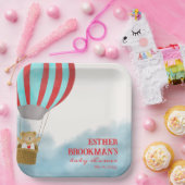Cute Flying Baby is on the Way  Paper Plate Pappteller (Party)