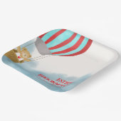 Cute Flying Baby is on the Way  Paper Plate Pappteller (Gewinkelt)