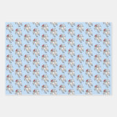 Cute Flying Christmas Goat Geschenkpapier Set (Vorderseite)