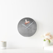 cute flying pig wall clock runde wanduhr (Zuhause)