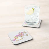 Cute flying unicorns  getränkeuntersetzer (Rechte Seite)