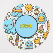 cute food container labels etiketten (Design 1)