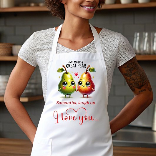 Cute Food Custom Name Best Love Gift Apron Schürze