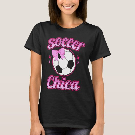 Cute football girl girls football  with sayings T-Shirt (Vorderseite)