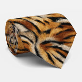 Cute For Him Tiger Krawatte (Gerollt)