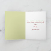 Cute Forest Animals Custom Birthday Karte (Innenseite)