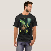 Cute Forest Fairy Elf in a Green Bioluminescent Fo T-Shirt (Vorne ganz)
